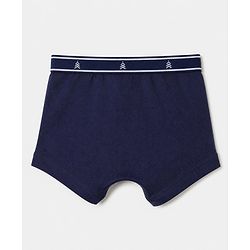 Pine Kids 100% Cotton Elastane Knit Trunk with Football Print Pack of 3 - Red Blue & White