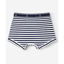 Pine Kids 100% Cotton Elastane Knit Trunk with Football Print Pack of 3 - Red Blue & White