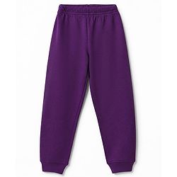 Pine Kids Cotton Mix Knit Full Sleeves Vest & Pant Thermal Set in Purple