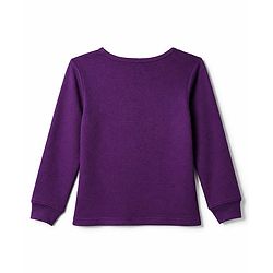 Pine Kids Cotton Mix Knit Full Sleeves Vest & Pant Thermal Set in Purple