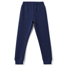 Pine Kids Cotton Mix Knit Full Sleeves Vest & Pant Thermal Set in Navy Blue