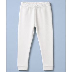 Pine Kids Cotton Mix Knit Full Sleeves Thermal Inner Wear Set - White