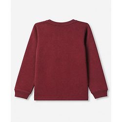 Pine Kids Cotton Mix Knit Full Sleeves Thermal Inner Wear Set - Maroon