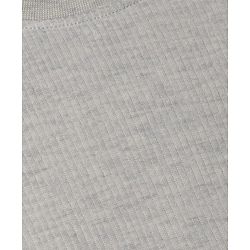 Pine Kids Cotton Knit Full Sleeves Solid Vest and Pant Thermal Inner Wear Set in Grey