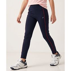 Pine Active Knit Full Length Solid Leggings - Navy Blue