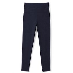 Pine Active Knit Full Length Solid Leggings - Navy Blue