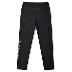 Pine Active Knit Full Length Solid Leggings - Black