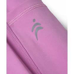 Pine Active Knit Full Length Solid Leggings - Pink