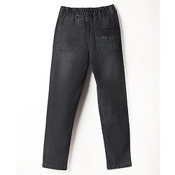 Pine Kids Denim Woven Full Length Jeans In Black