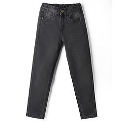 Pine Kids Denim Woven Full Length Jeans In Black