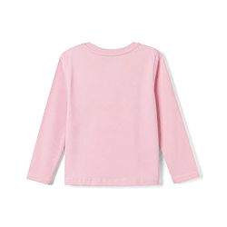 Pine Kids Disney 100% Cotton Single Jersey Knit Full Sleeves T-Shirt & Pajama Night Suit with Stitch Graphic Print - Pink