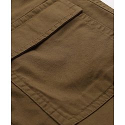 Pine Kids Cotton Elastane Woven Full Length Solid Trousers - Brown