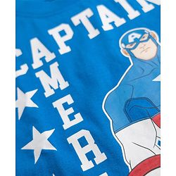 Pine Kids Marvel Single Jersey Knit Half Sleeves T-Shirts with Avengers, Spiderman & Captain America Graphic Pack of 3 - Black, Red & Blue