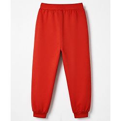 Pine Kids Marvel 100% Cotton Terry Jogger Fit Full Length Joggers in Pack of 3 - Black Grey & Red