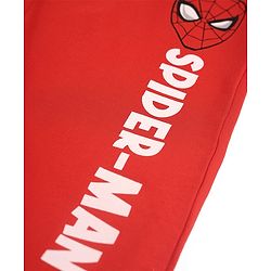 Pine Kids Marvel 100% Cotton Terry Jogger Fit Full Length Joggers in Pack of 3 - Black Grey & Red