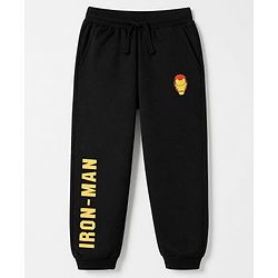 Pine Kids Marvel 100% Cotton Knit Full Length Jogger Fit Lounge Pant with Avengers Graphic Pack of 3 in Black, Grey Blue