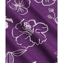 Pine Kids 100% Cotton Knit Top With Full Sleeves And Floral Print - Purple