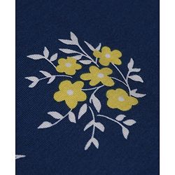 Pine Kids 100% Cotton Knit Top With Full Sleeves And Floral Print - Navy Blue