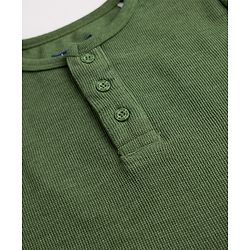 Pine Kids Knit Full Sleeves Solid T-Shirt - Green