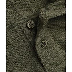 Pine Kids Cotton Knit Hoodie T-Shirt with Half Sleeves in Olive Green