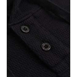 Pine Kids Cotton Blend Knit Hooded Solid T-Shirt with Half Sleeves - Black