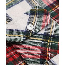 Pine Kids 100% Cotton Woven Full-Sleeves Checked Shirt With Hoodie - Red