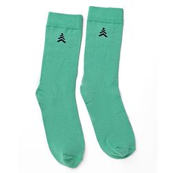 Pine Kids Cotton Knit Mid Calf Length Solid Socks Pack Of 5 - Blue Green Yellow Purple & Plum
