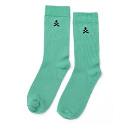 Pine Kids Cotton Knit Mid Calf Length Solid Socks Pack Of 5 - Blue Green Yellow Purple & Plum