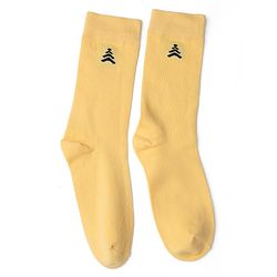 Pine Kids Cotton Knit Mid Calf Length Solid Socks Pack Of 5 - Blue Green Yellow Purple & Plum