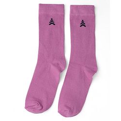 Pine Kids Cotton Knit Mid Calf Length Solid Socks Pack Of 5 - Blue Green Yellow Purple & Plum