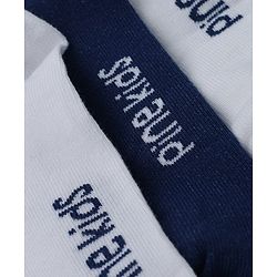 Pine Kids Cotton Mix Knit Below Knee Length Striped Socks Pack of 3 - White