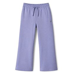 Pine Active Knit Full Length Solid Flared Track Pants in Lavender