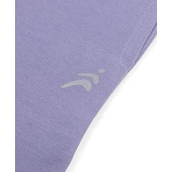 Pine Active Knit Full Length Solid Flared Track Pants in Lavender
