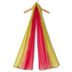 Pine Kids Woven Choli and Lehenga with Dupatta and Full Length and Foil Print in Light Green for 4-5 Years