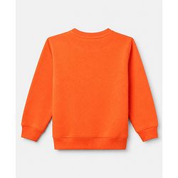 Pine Kids Cotton Mixes Knit Sweatshirts with Full Sleeves and Starborn Champs Paris Print Pack of 3 - Orange Red Black
