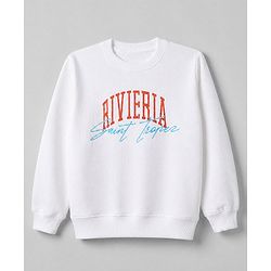 Pine Kids Cotton Mixes Knit Sweatshirts with Full Sleeves and Rivera Explore & Please Wait Print Pack of 3 - Navy Blue Orange White