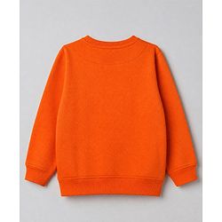 Pine Kids Cotton Mixes Knit Sweatshirts with Full Sleeves and Rivera Explore & Please Wait Print Pack of 3 - Navy Blue Orange White