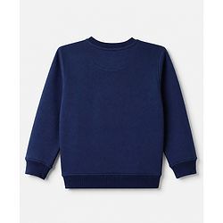 Pine Kids Cotton Mix Knit Full Sleeves Sweatshirt With Text Print Pack of 3 - Navy Blue, Red & Yellow