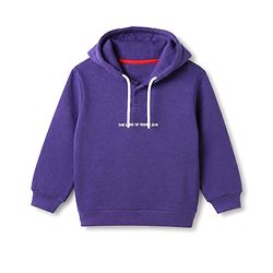 Pine Kids Cotton Mix Knit Sweatshirts with Full Sleeves and Japan Tokyo Print in Purple