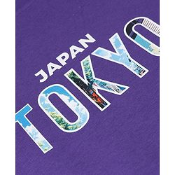 Pine Kids Cotton Mix Knit Sweatshirts with Full Sleeves and Japan Tokyo Print in Purple