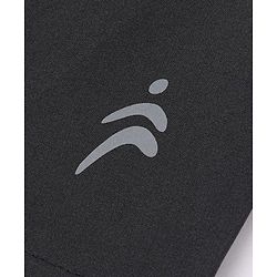 Pine Active Woven Above Knee Length Solid Shorts in Black