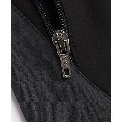 Pine Active Woven Above Knee Length Solid Shorts in Black