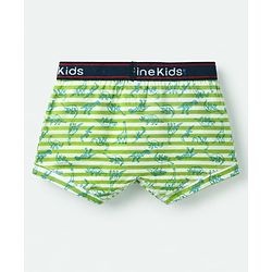 Pine Kids Cotton Elastane Knit Trunks With Animal Print Pack of 3 - Blue Green & Black