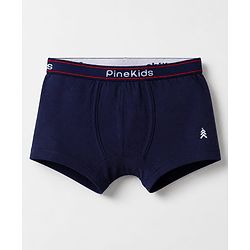 Pine Kids Cotton Elastane Knit Trunks With Animal Print Pack of 3 - Blue Green & Black