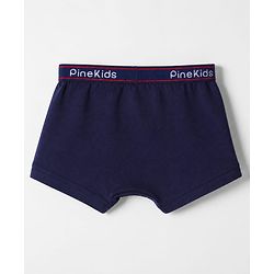Pine Kids Cotton Elastane Knit Trunks With Animal Print Pack of 3 - Blue Green & Black