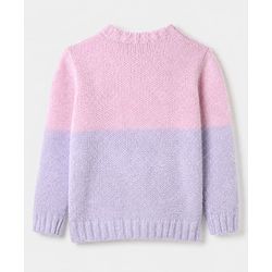 Pine Kids Knit Pullover with Full Sleeves and Color Block Design in Blue for 4-5 Years