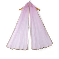 Pine Kids Woven Sleeveless Choli & Lehenga Set With Dupatta & Sequin Embroidered - Pink & Lavender