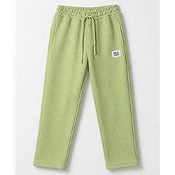 Pine Kids Ottoman Knit Half Sleeves Striped T-Shirt and Pant Set - Green