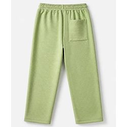 Pine Kids Ottoman Knit Half Sleeves Striped T-Shirt and Pant Set - Green