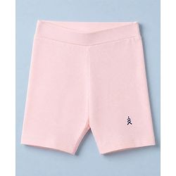 Pine Kids Knit Knit Cycling Shorts Above Knee Length Pack of 3 in Beige, Navy and Light Pink